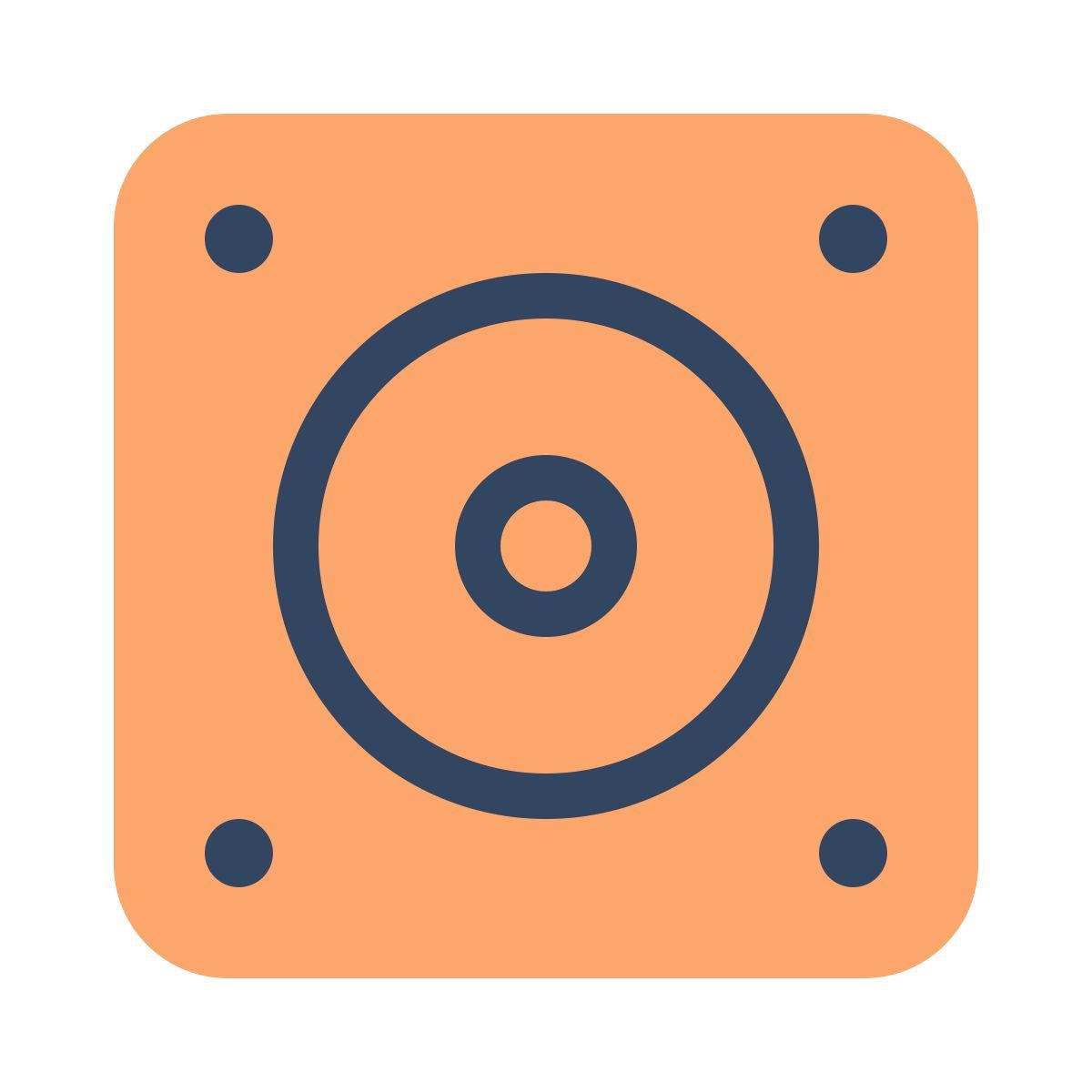 parakeet color style altoparlante icon