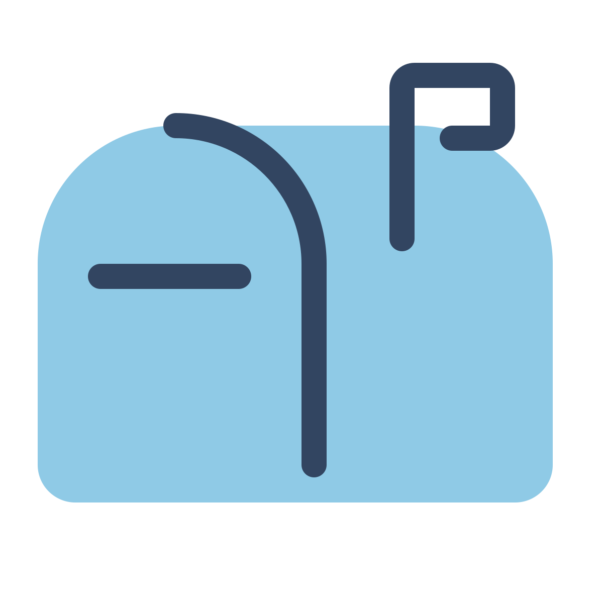 parakeet color style mailbox closed flag up icon