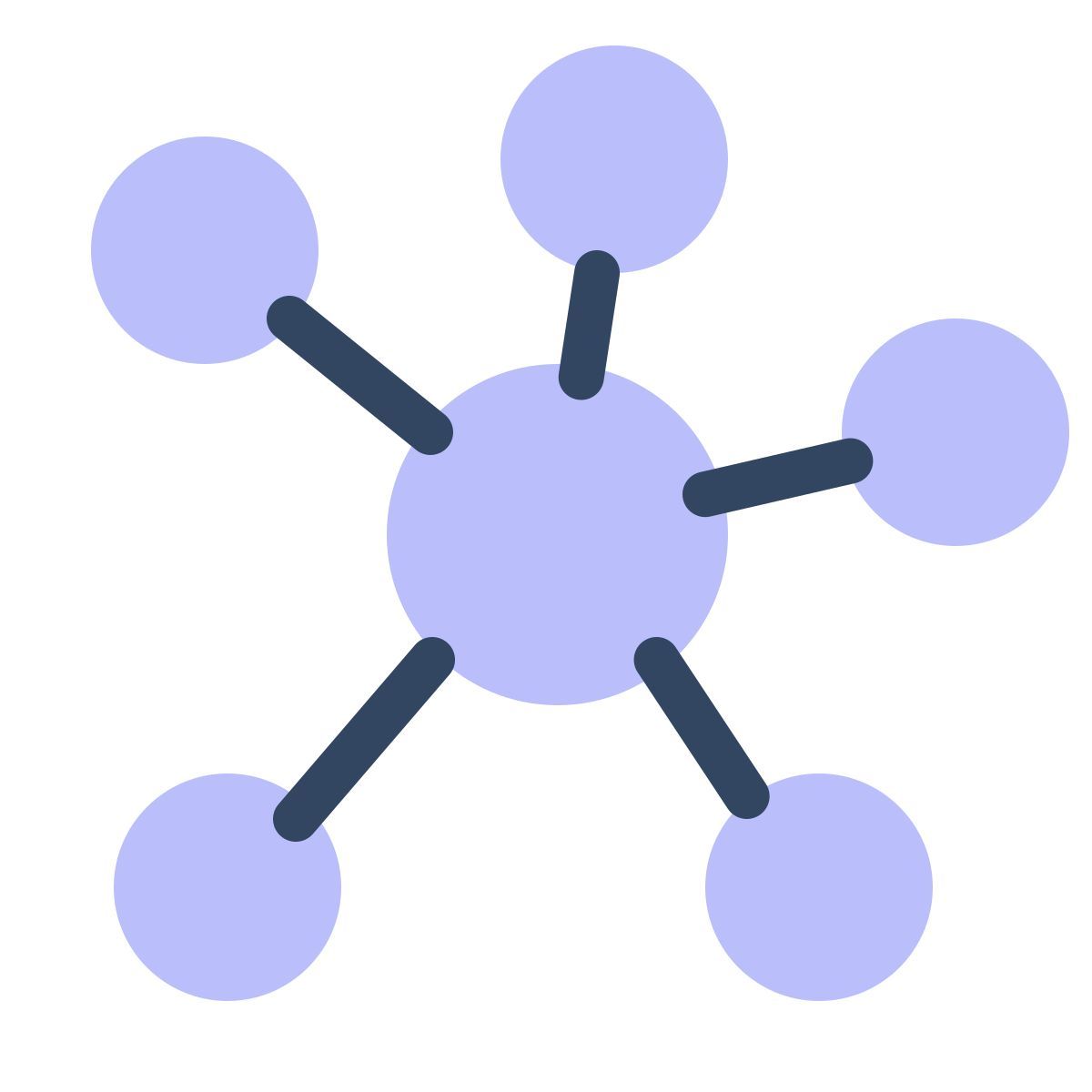 parakeet color style mind map icon