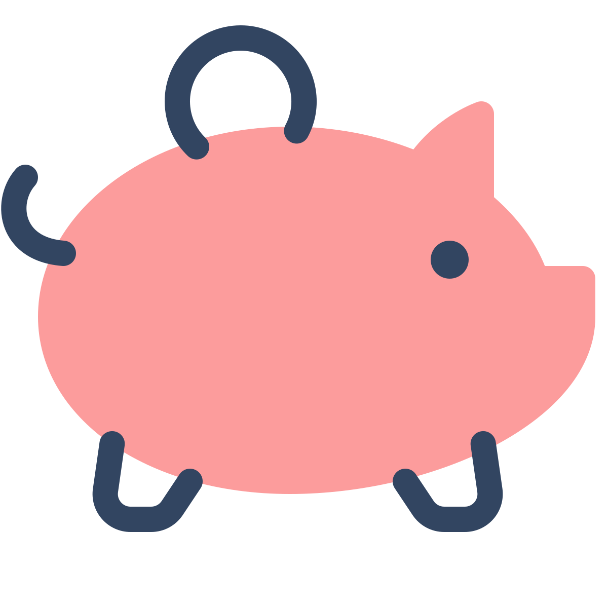 parakeet color style money box icon