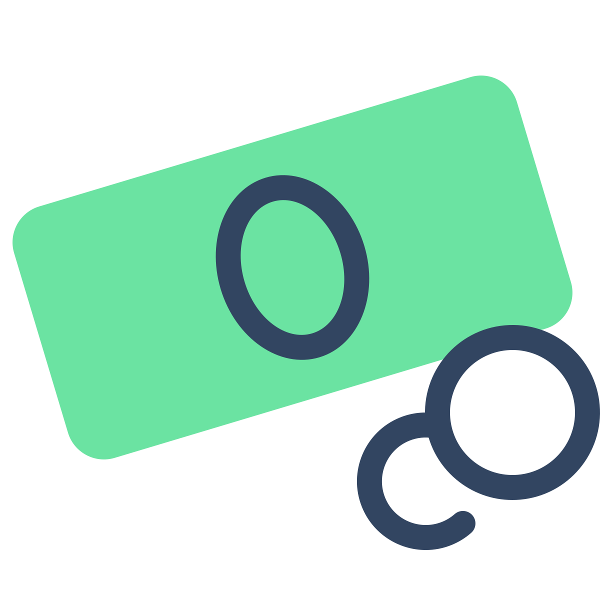 parakeet color style money icon