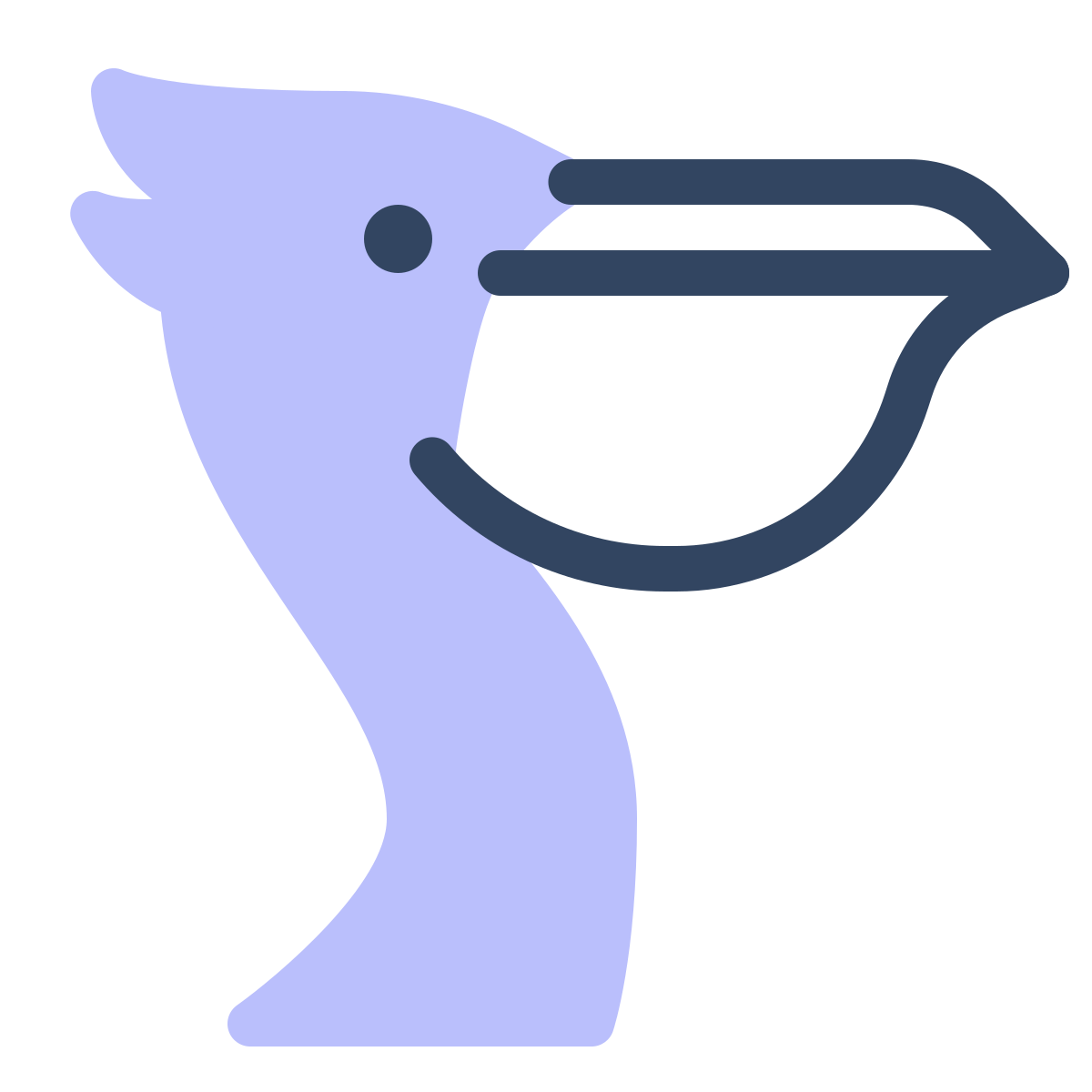 parakeet color style pelican icon