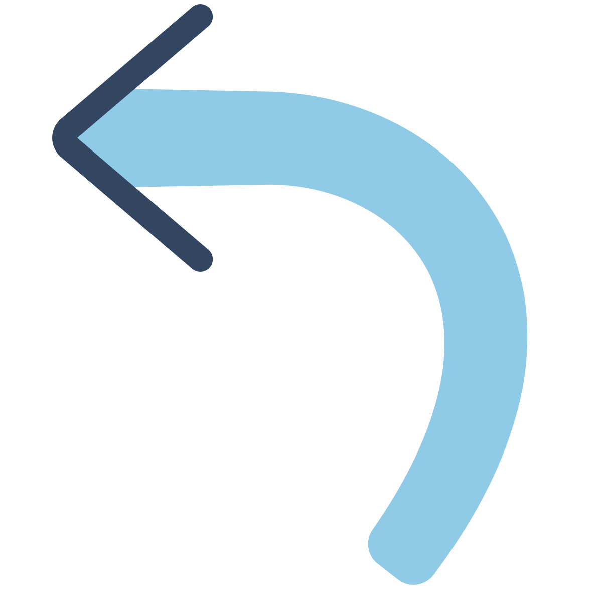 parakeet color style reply arrow icon