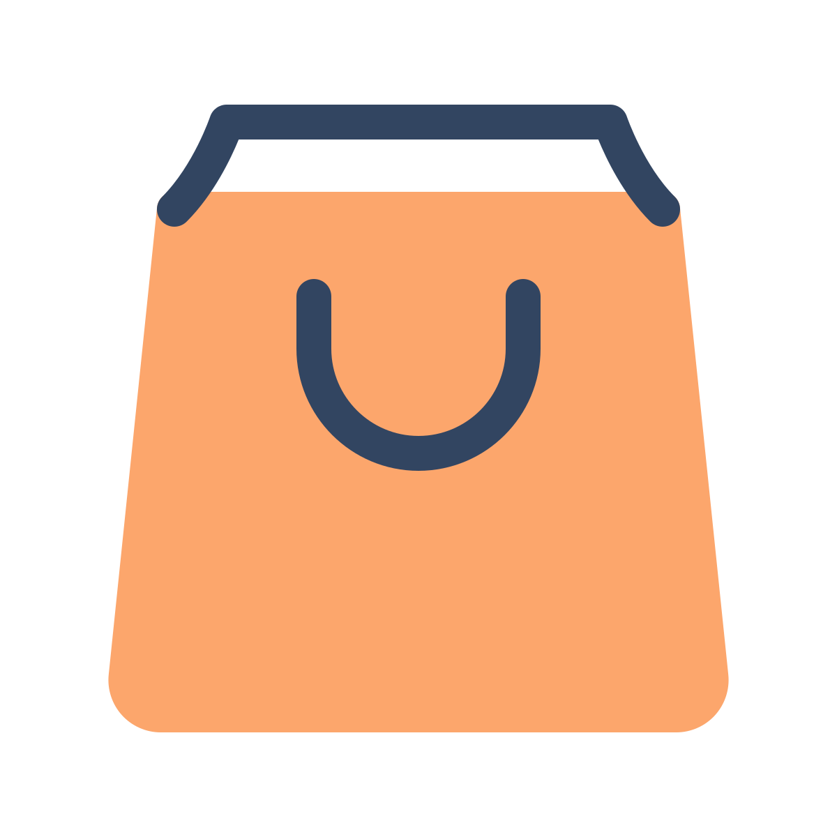 parakeet color style shopping bag icon