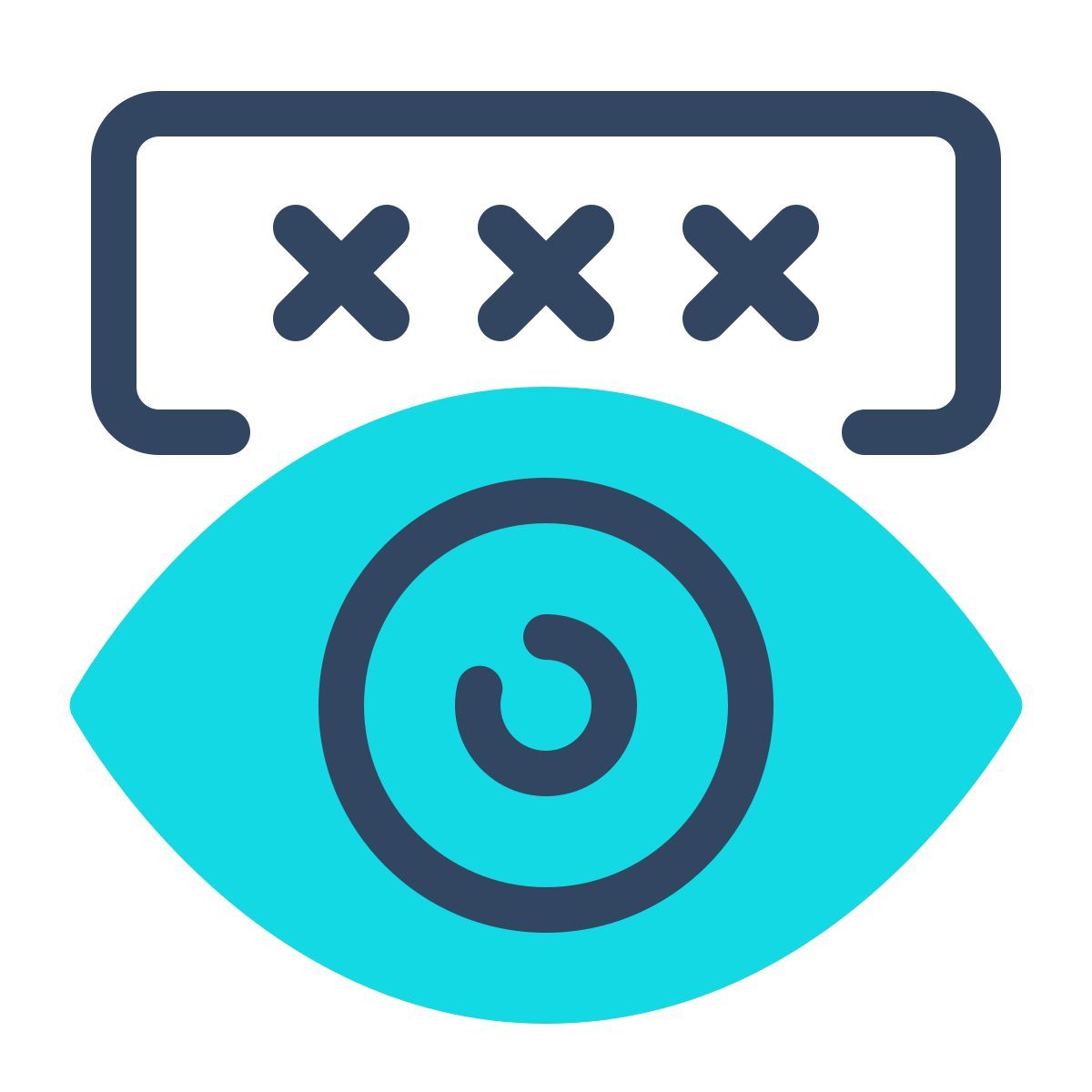 parakeet color style show password icon