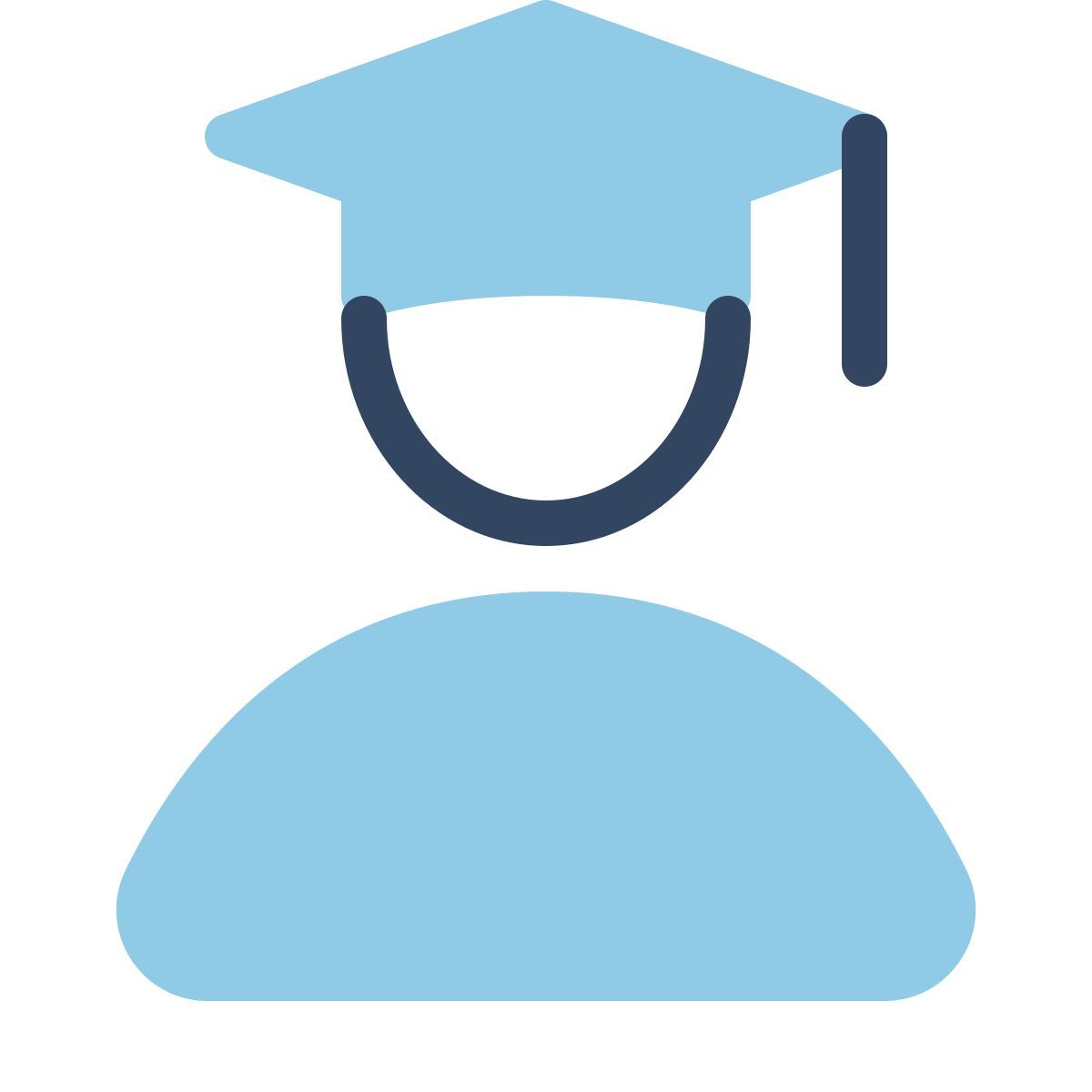 parakeet color style student male icon