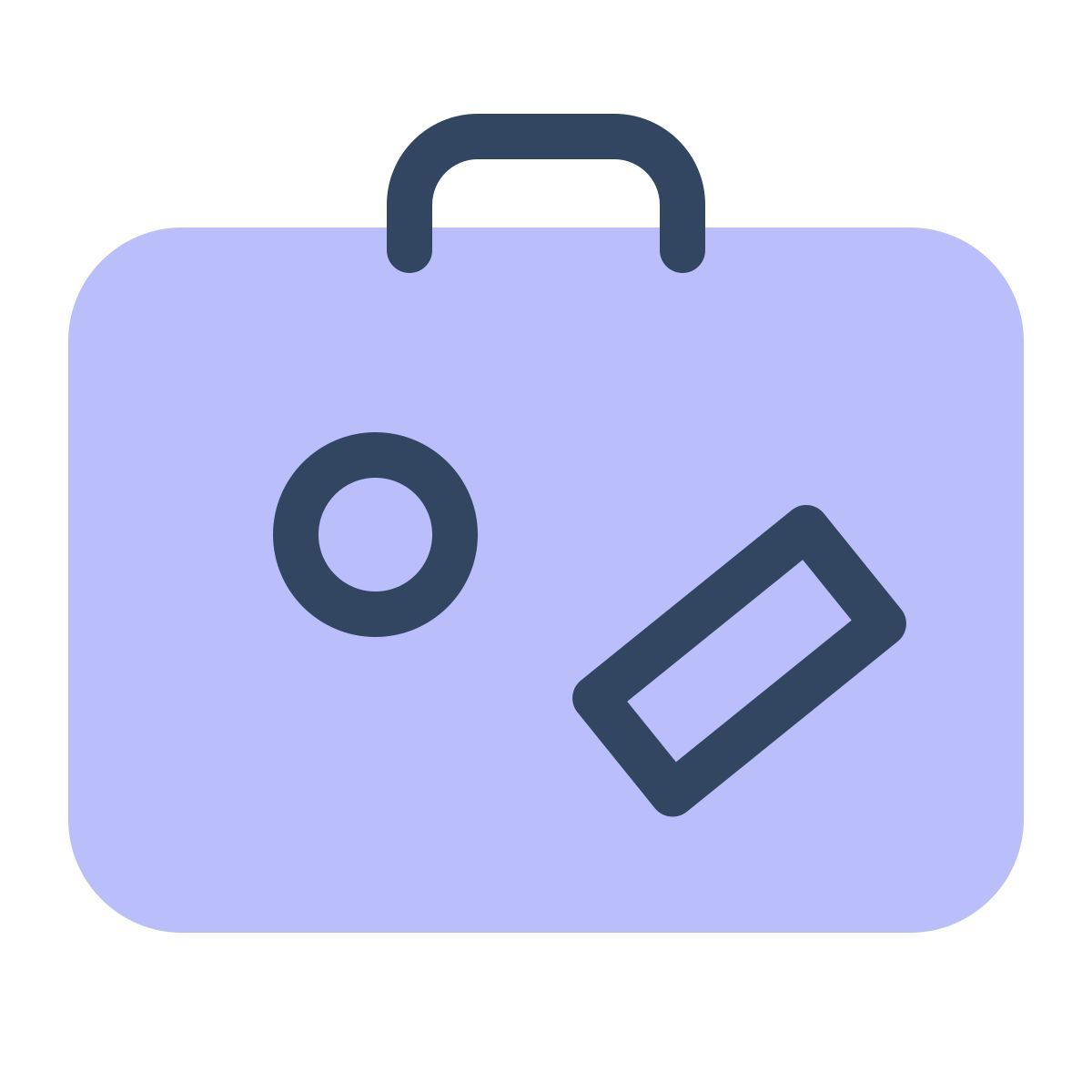 parakeet color style valigia icon