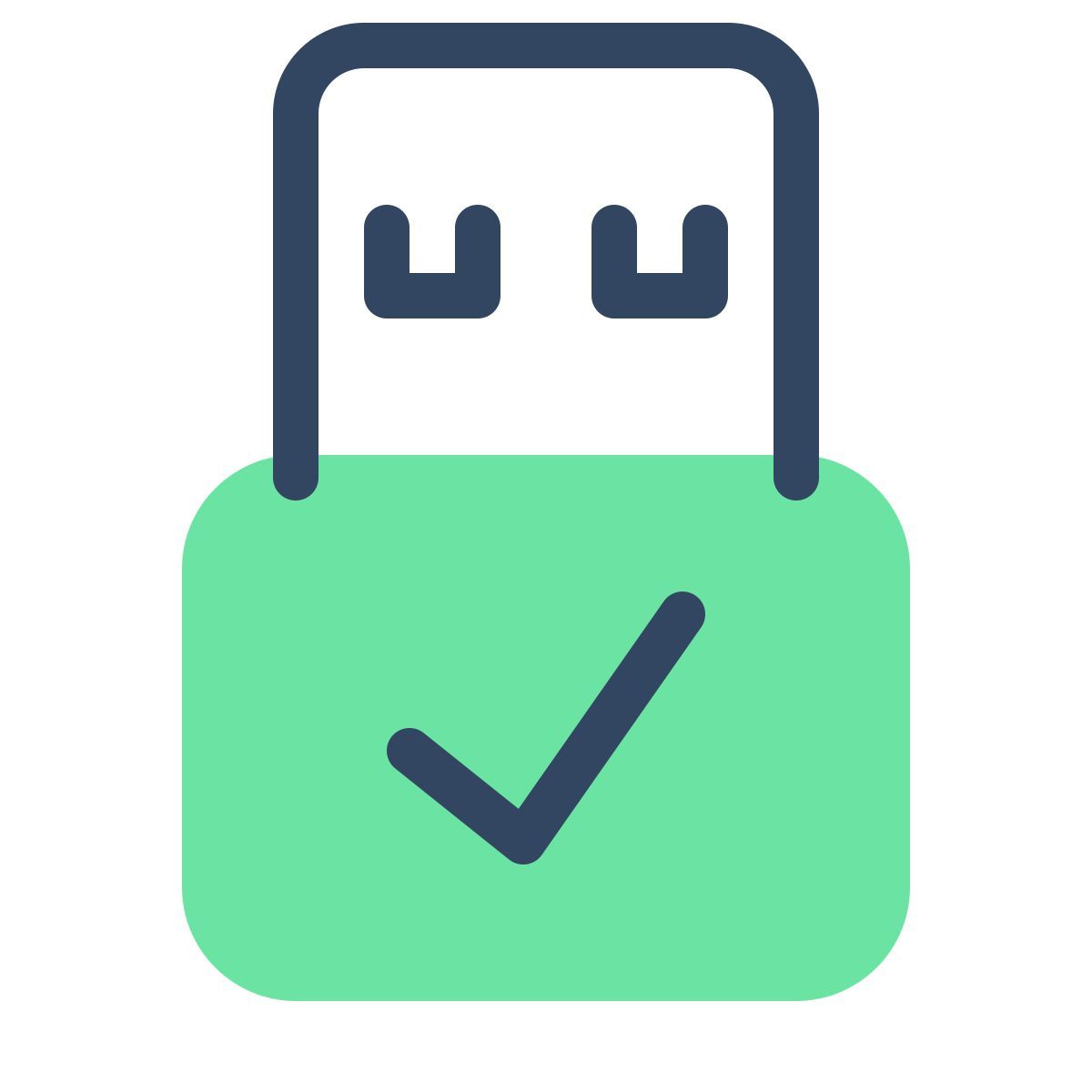 parakeet color style usb collegato icon