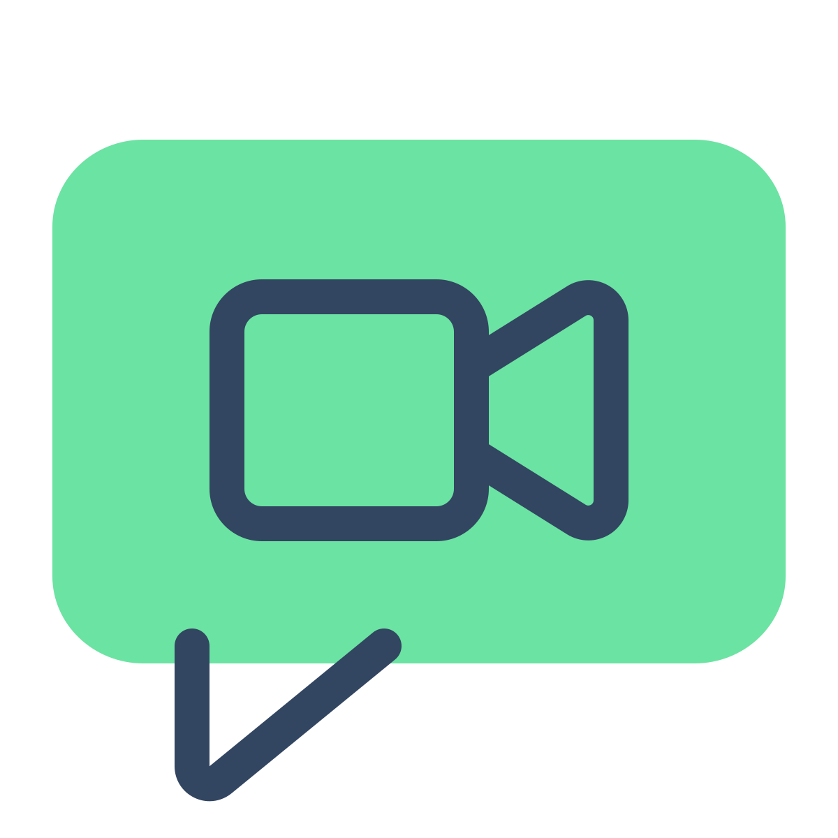 parakeet color style video message icon