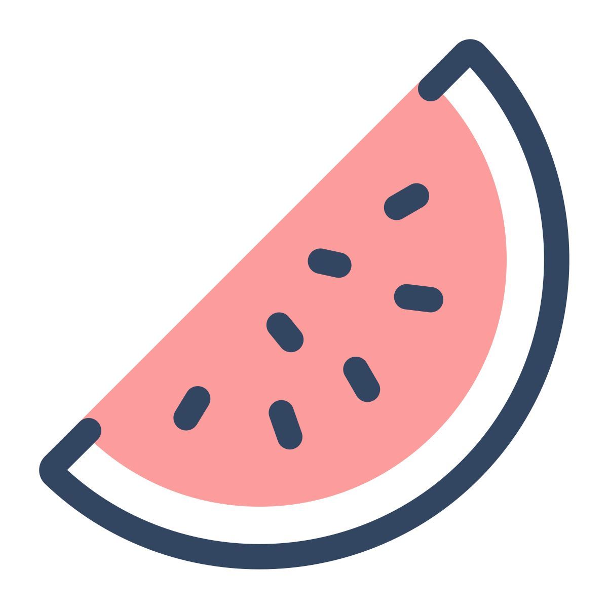 parakeet color style watermelon icon