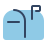 mailbox closed-flag-up icon