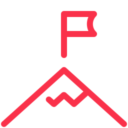 Red Pastel Glyph Icons Of Business