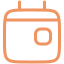 チェックマーク付きカレンダーのイラストアイコン