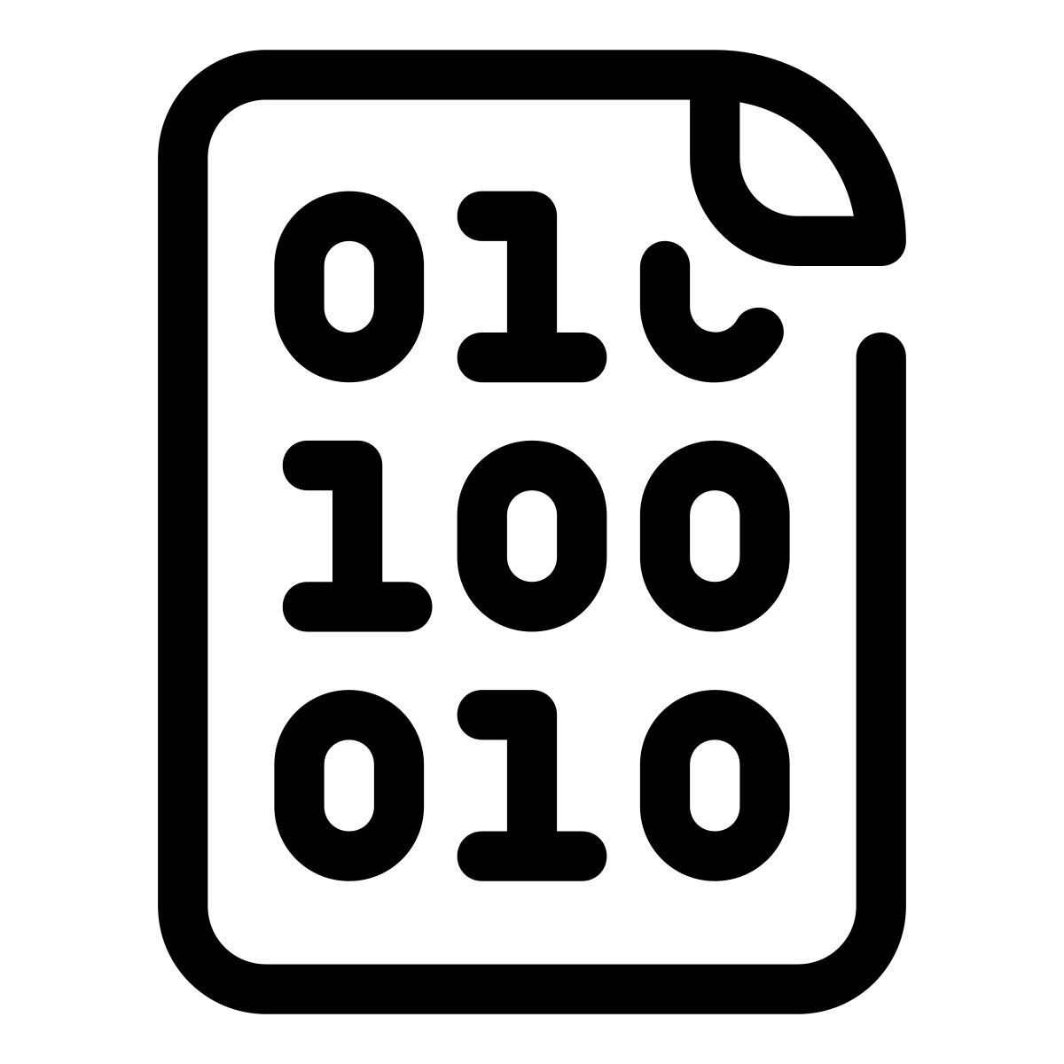 pastel glyph style 바이너리 파일 icon