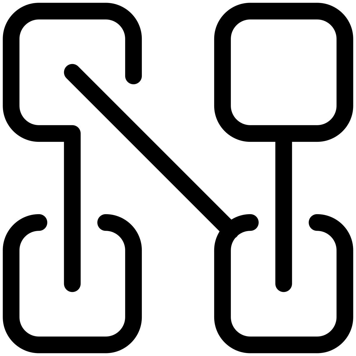 pastel glyph style 블록 체인 icon