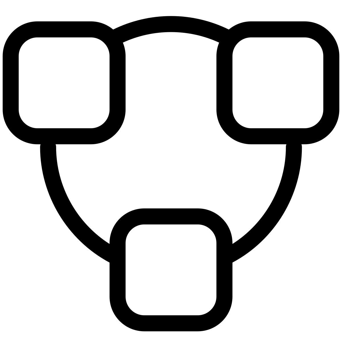 pastel glyph style 블록 체인 icon