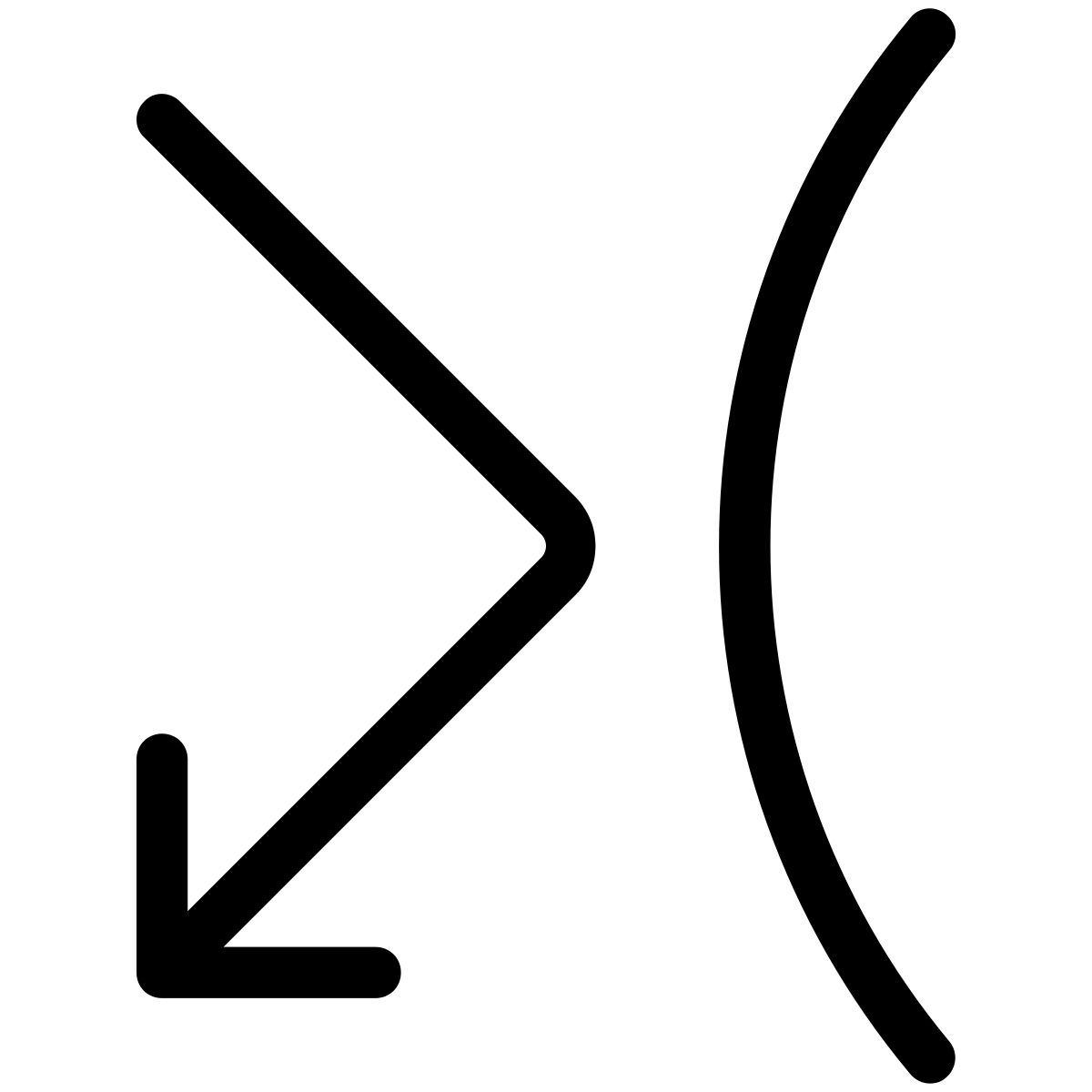 pastel glyph style rebote afuera icon