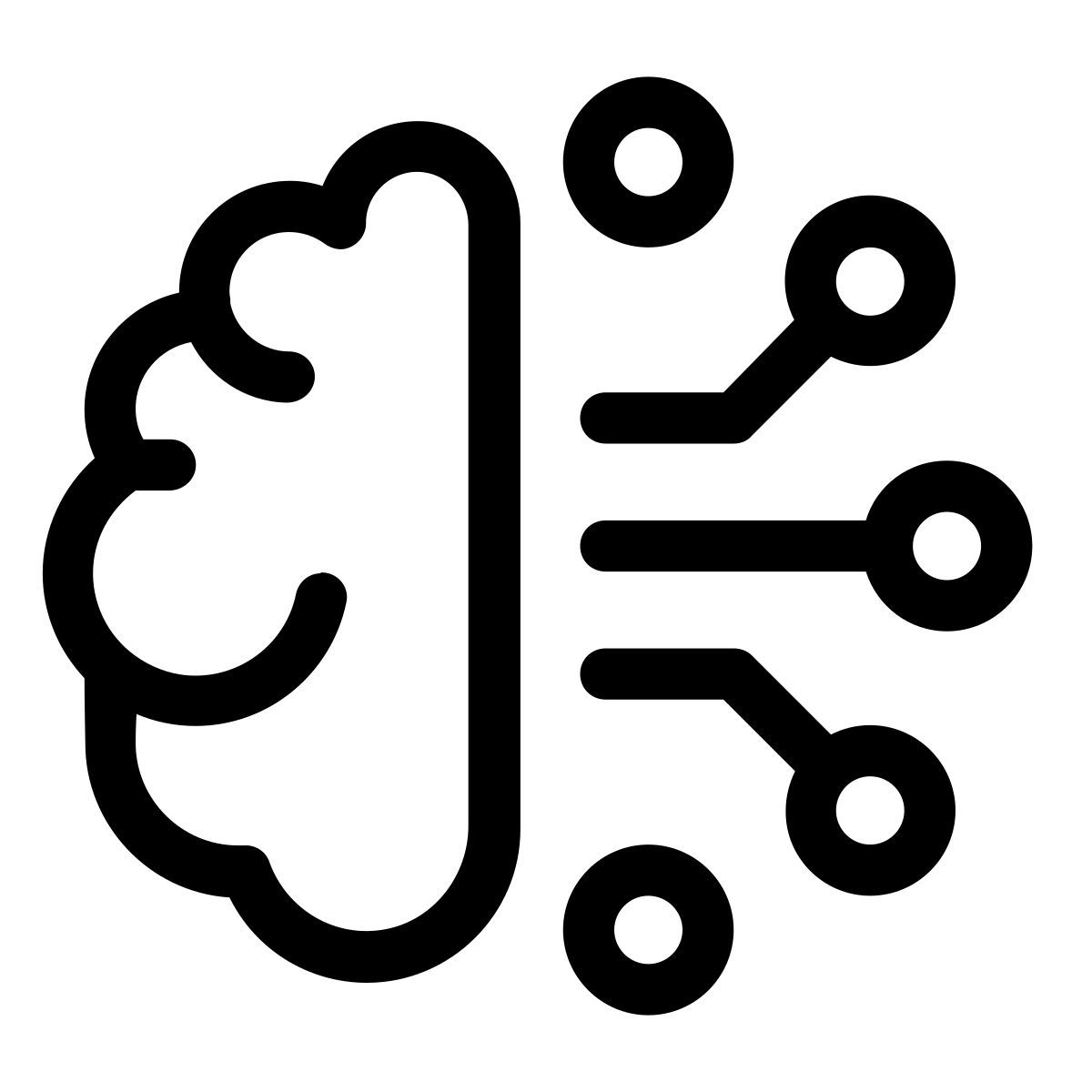 pastel glyph style machine learning icon