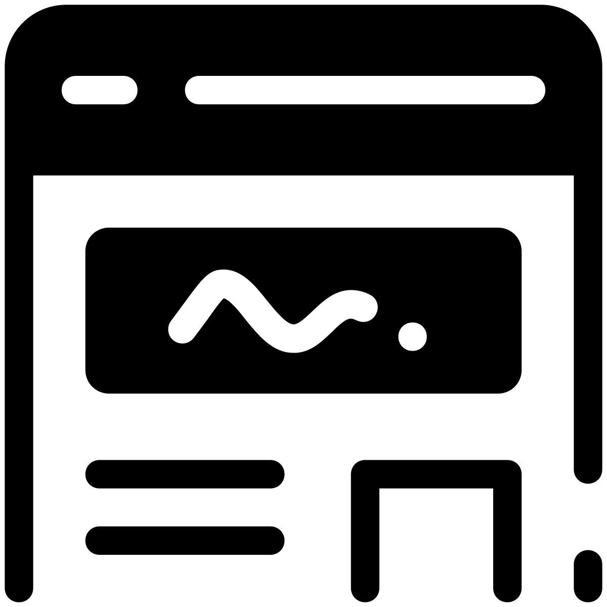 pastel glyph style ventana de navegación icon