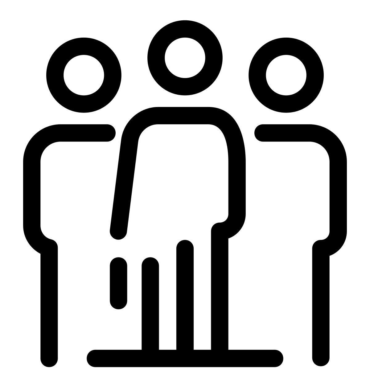 pastel glyph style grupo de negocios icon