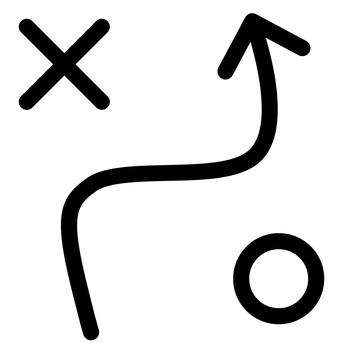 pastel glyph style 사업 전략 icon