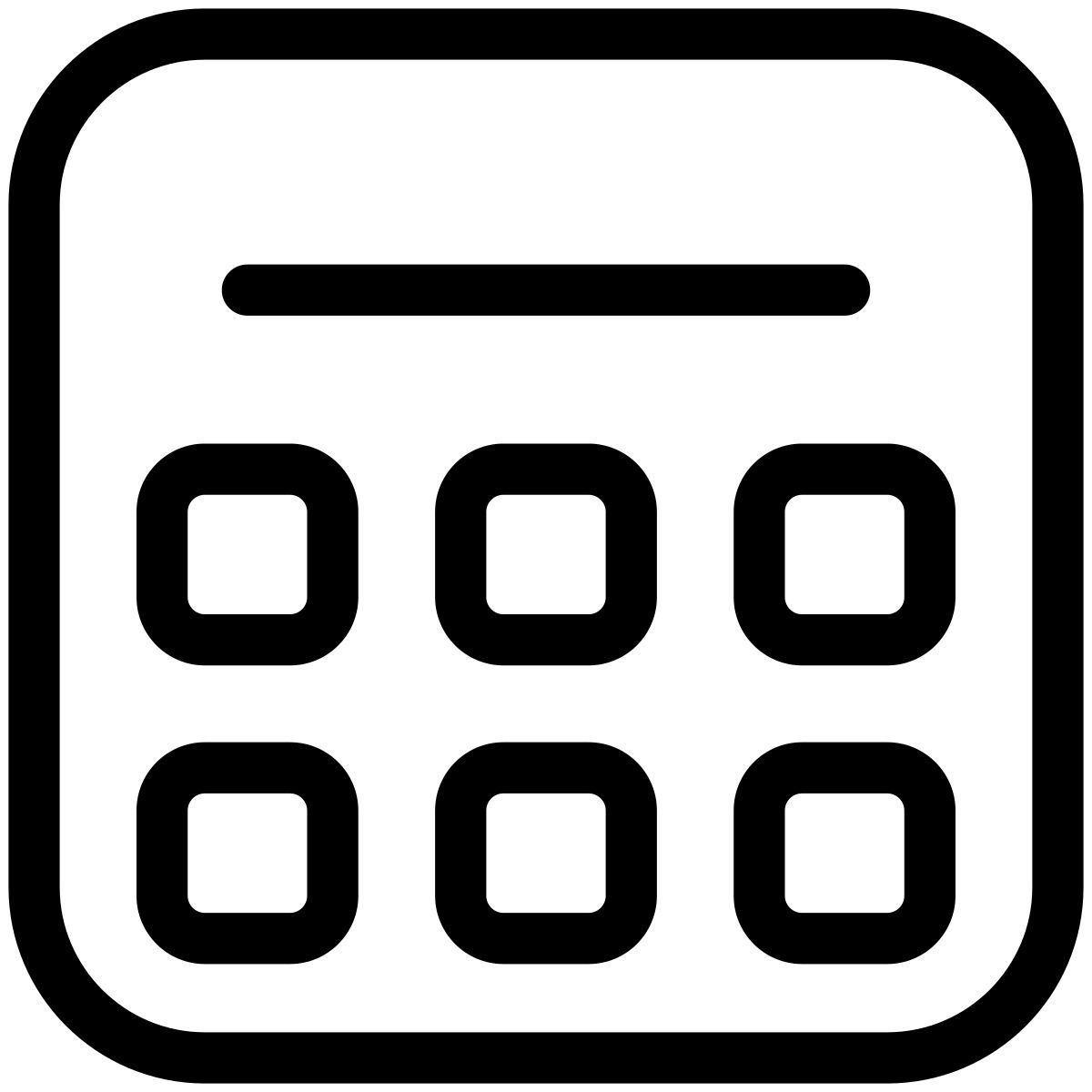 pastel glyph style calculator icon