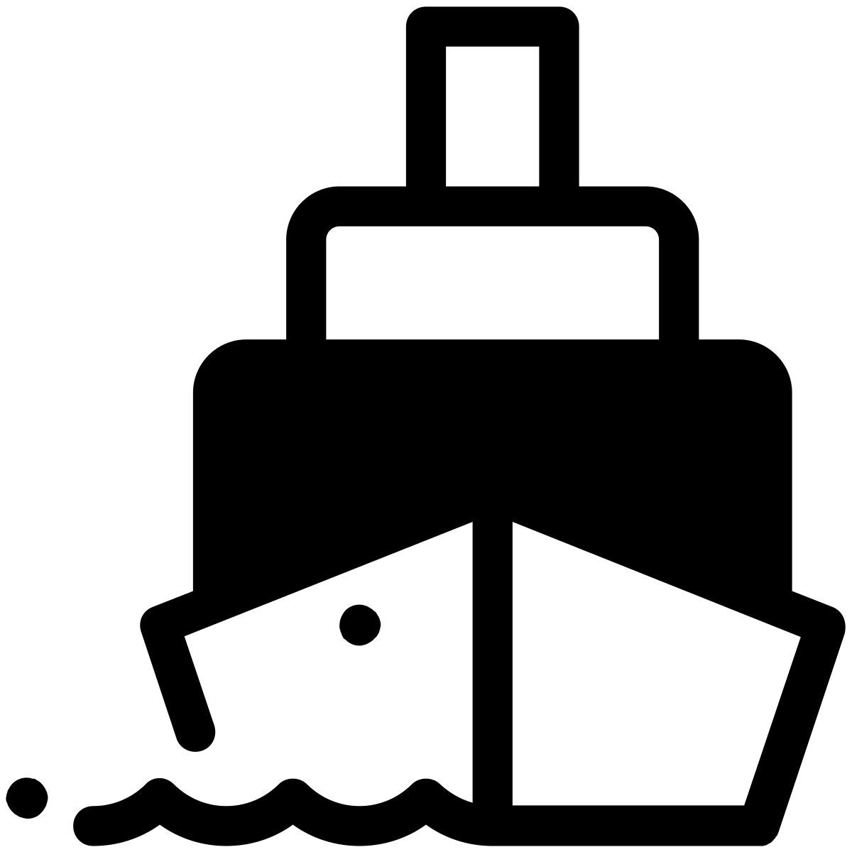 pastel glyph style 화물선 icon