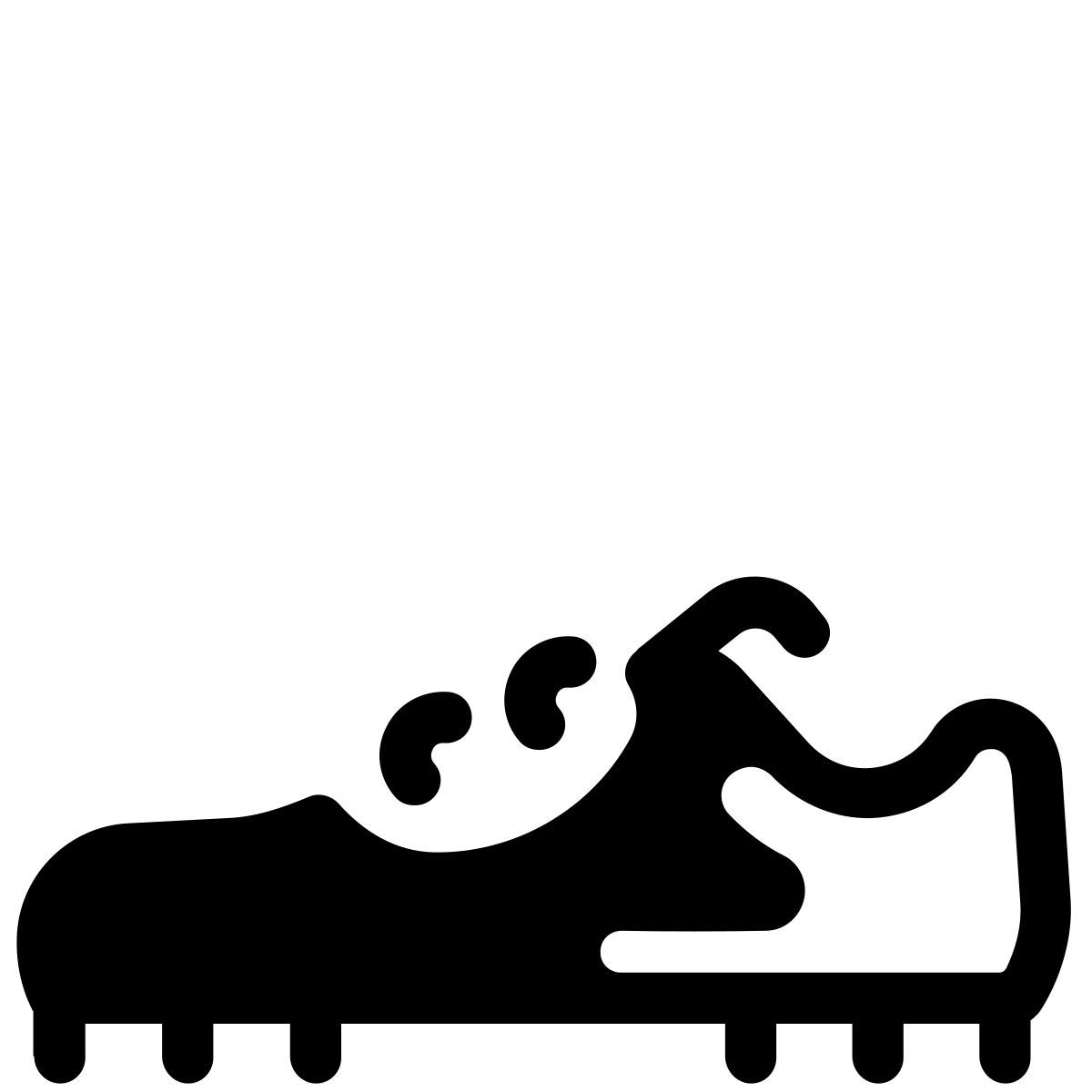 pastel glyph style stollen icon