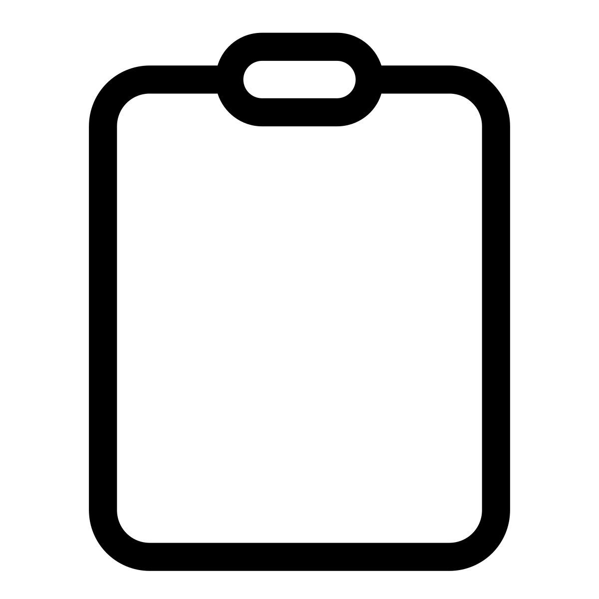 pastel glyph style zwischenablage icon