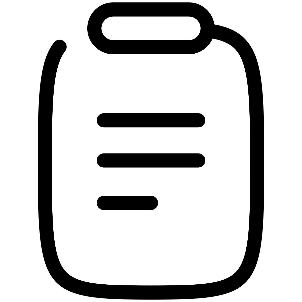 pastel glyph style zwischenablage icon