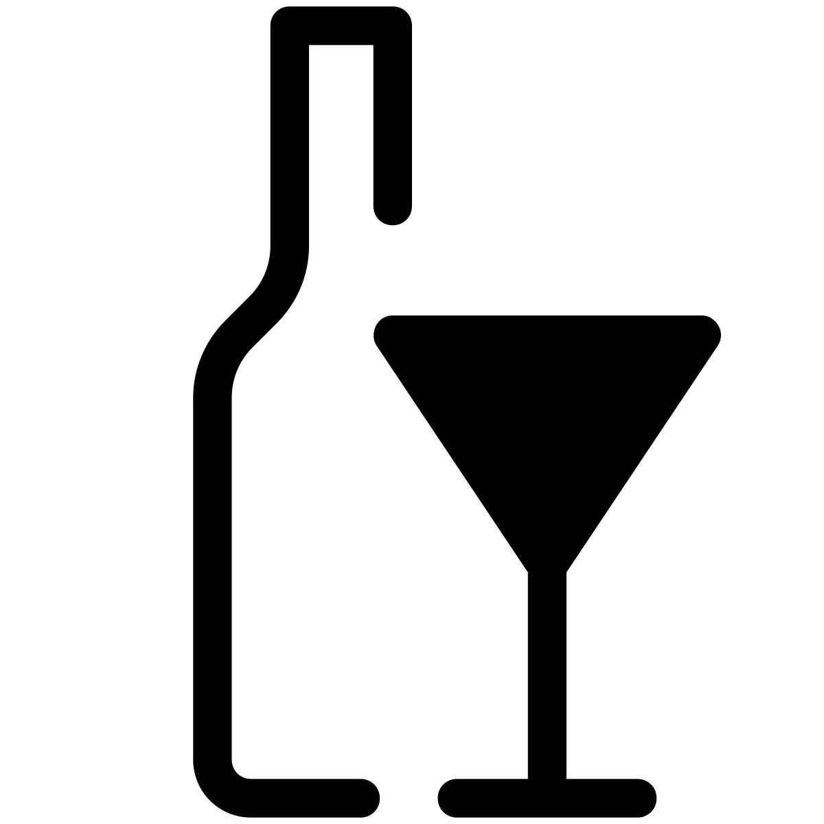 pastel glyph style bar icon