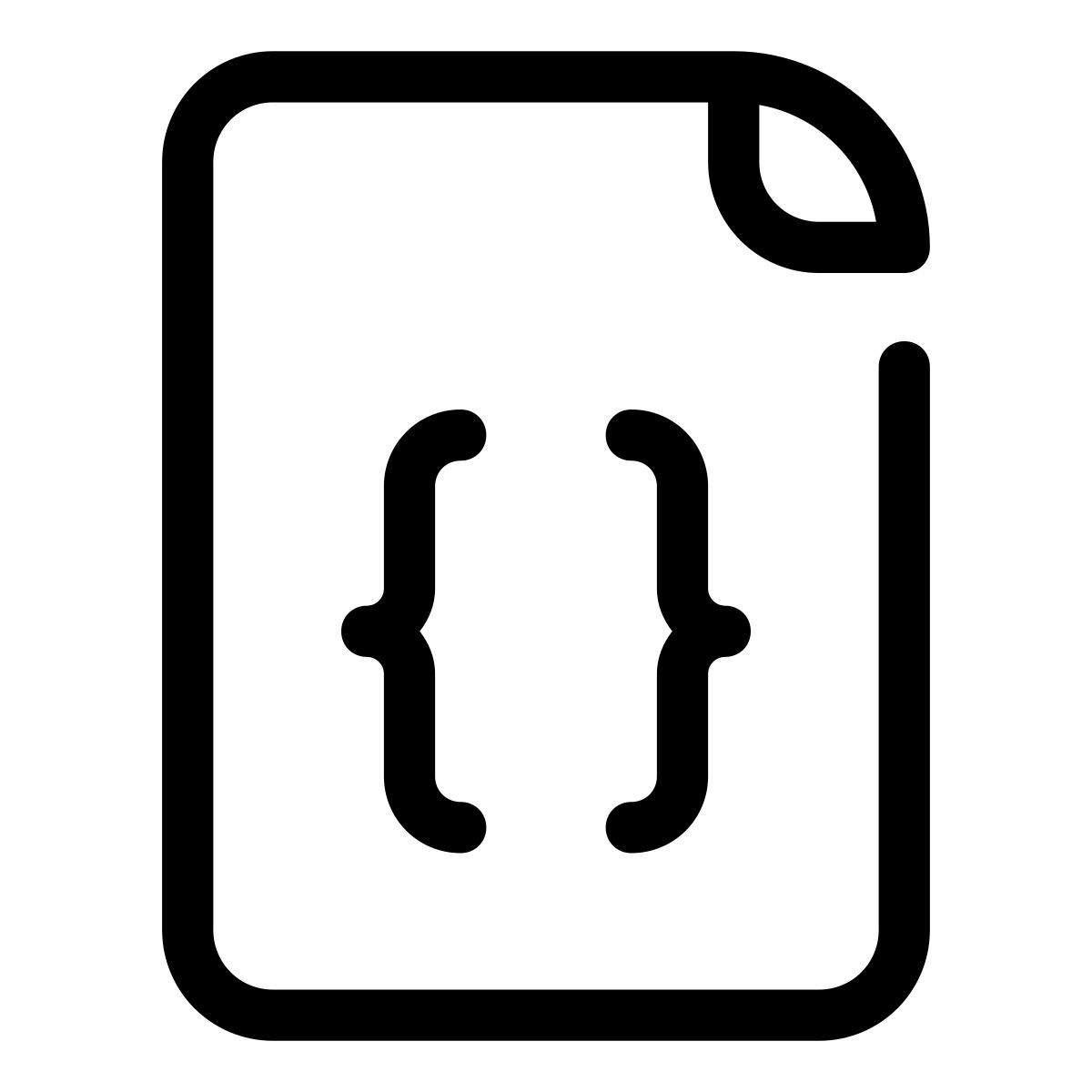 pastel glyph style archivo de código icon