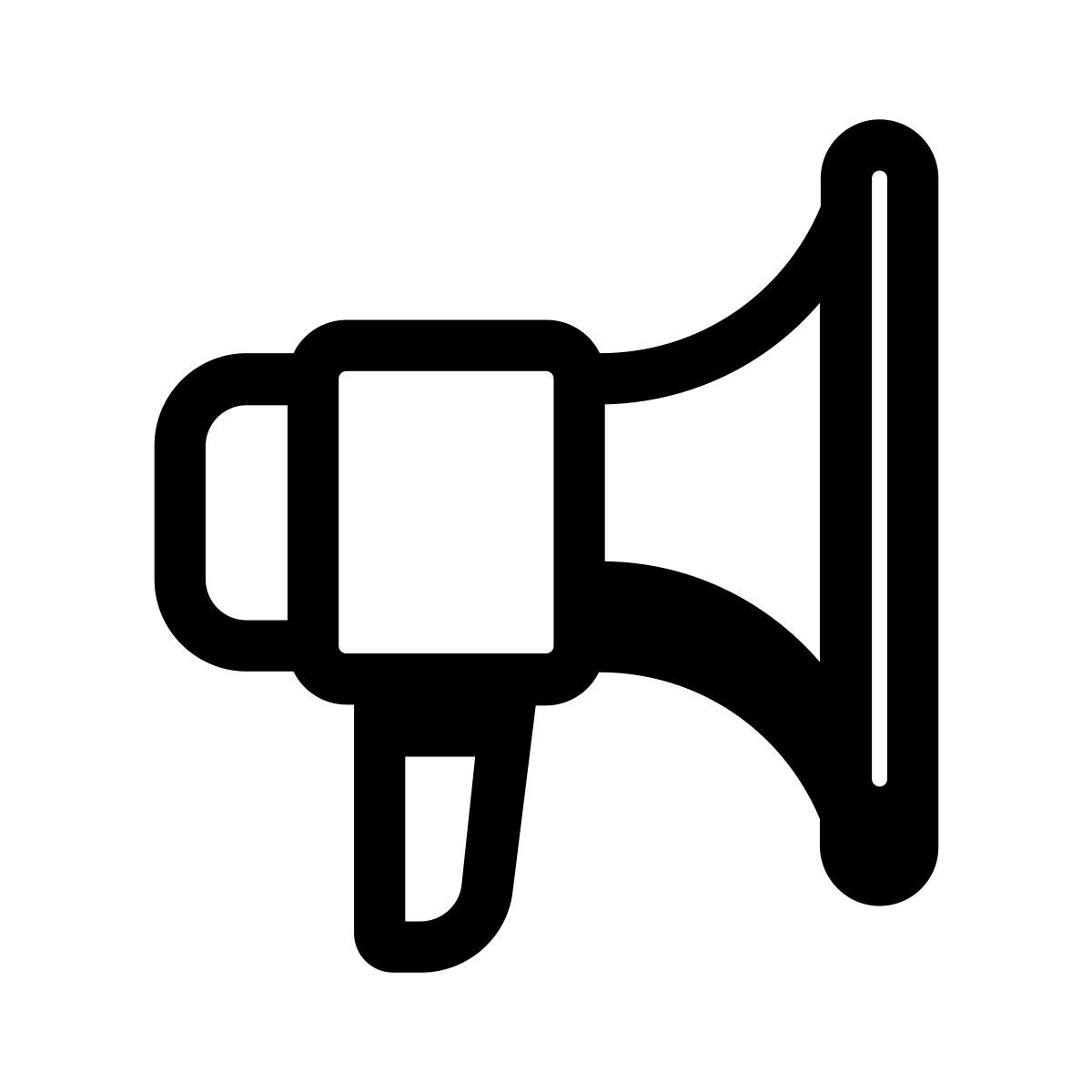 pastel glyph style 광고하는 icon