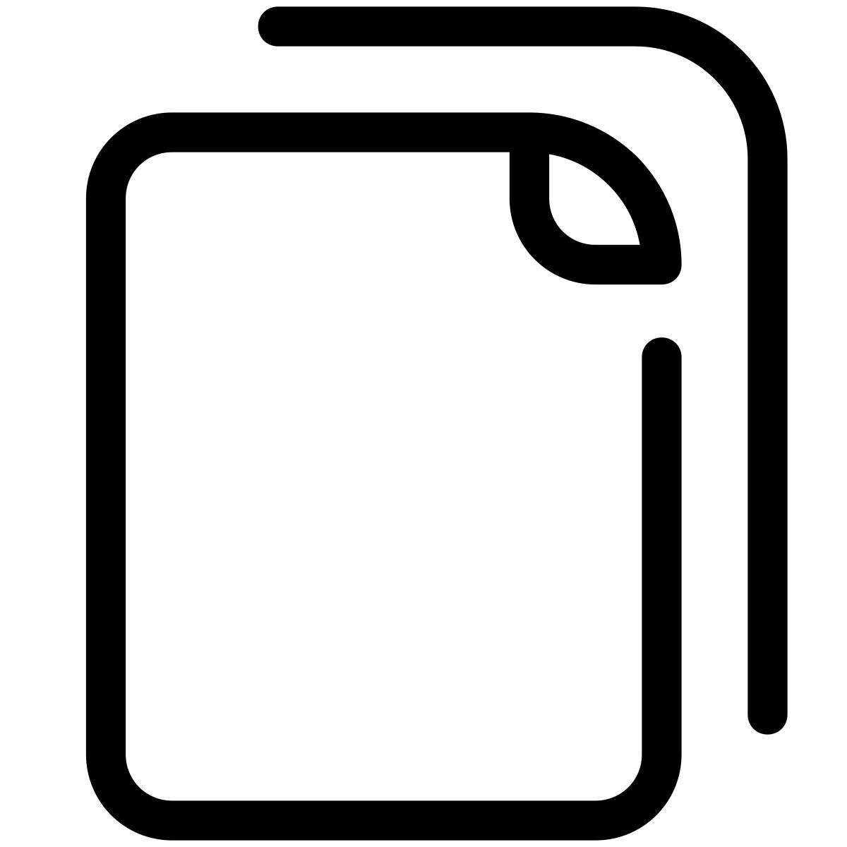 pastel glyph style copy icon