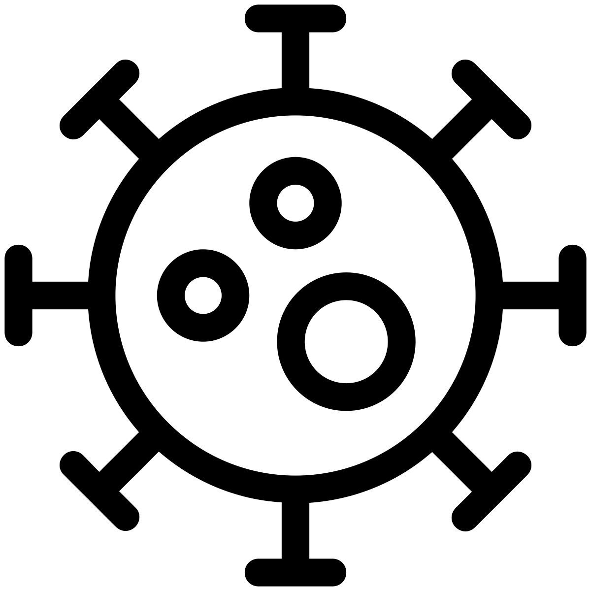 pastel glyph style corona icon