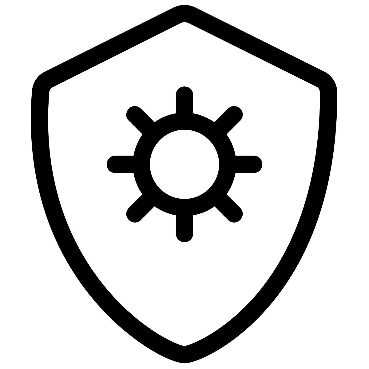 pastel glyph style scudo coronavirus icon