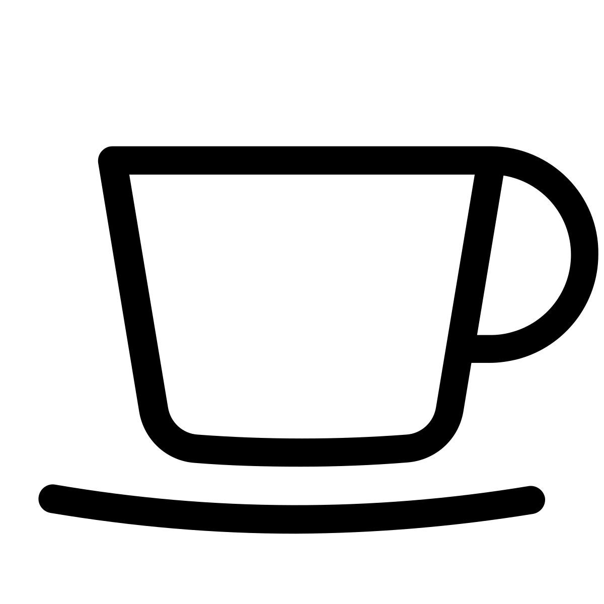 pastel glyph style tasse icon