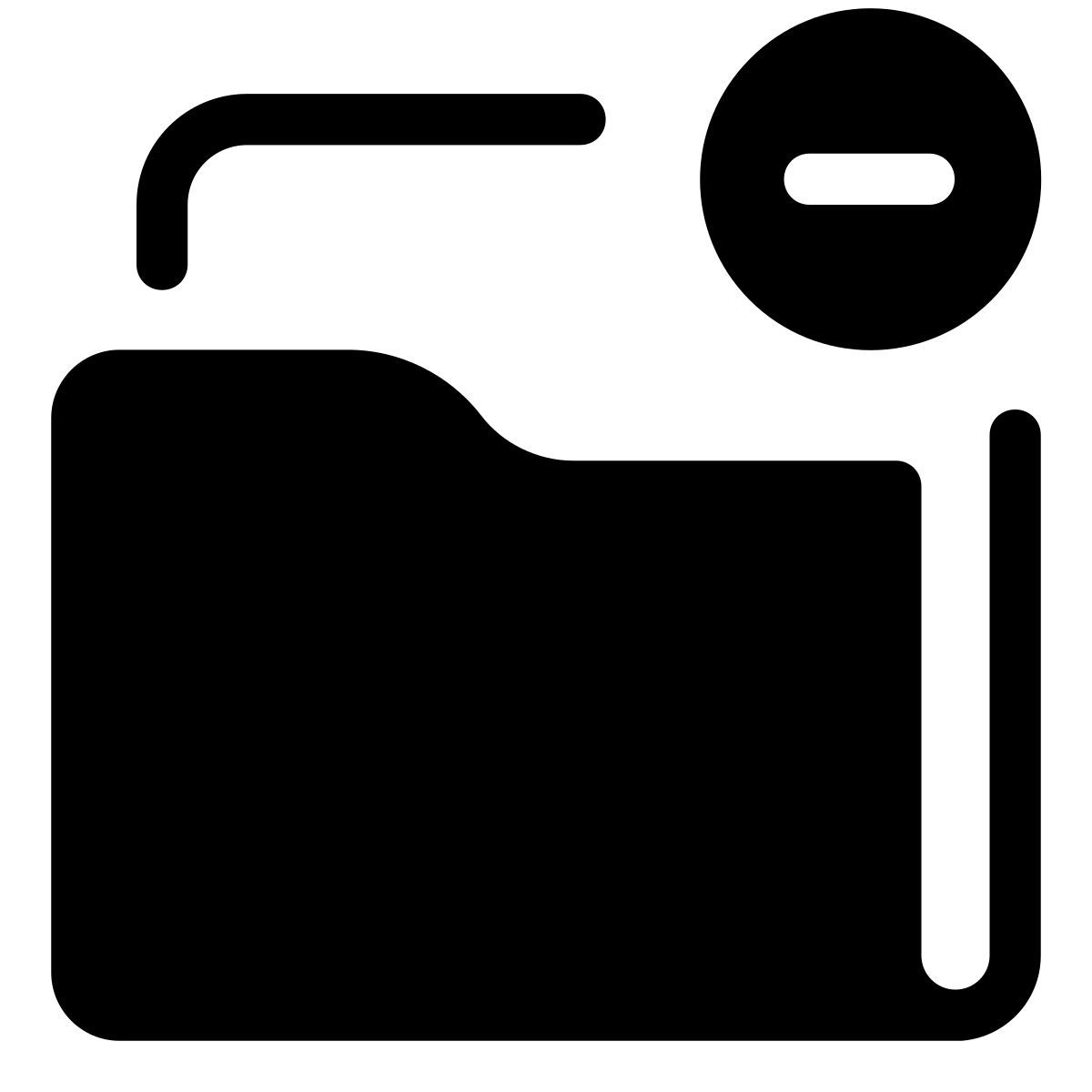 pastel glyph style remove folder icon