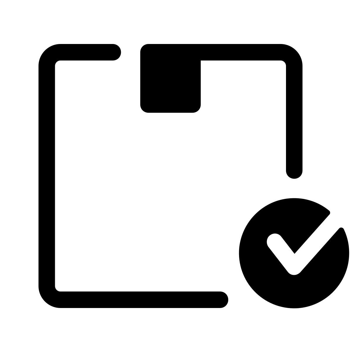 pastel glyph style gelieferte box icon