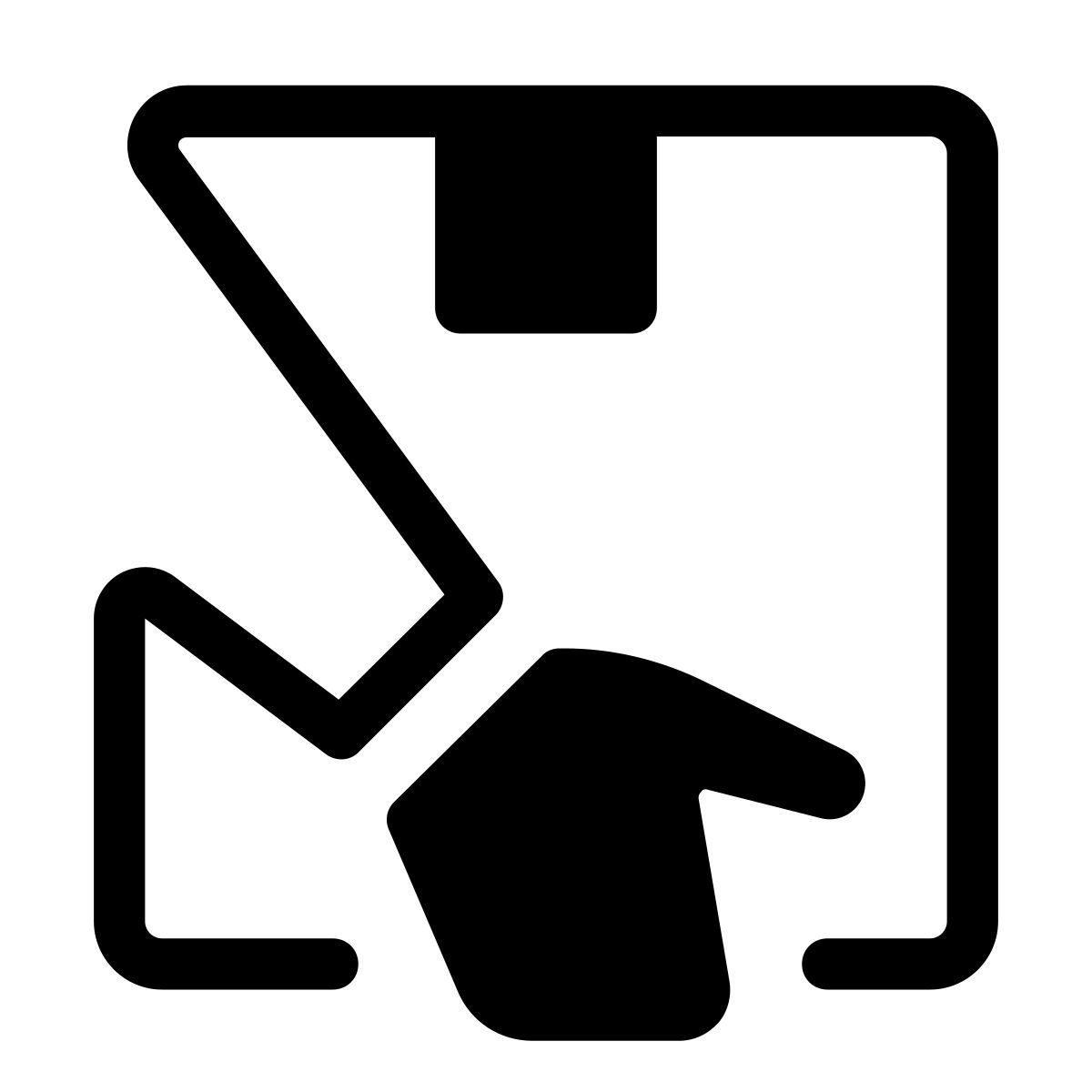 pastel glyph style fattorino icon