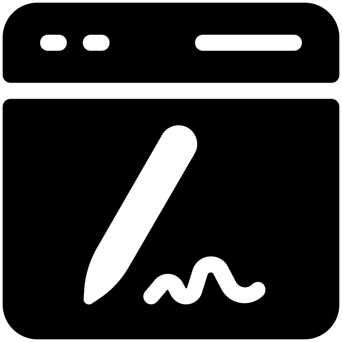 pastel glyph style firma digital icon