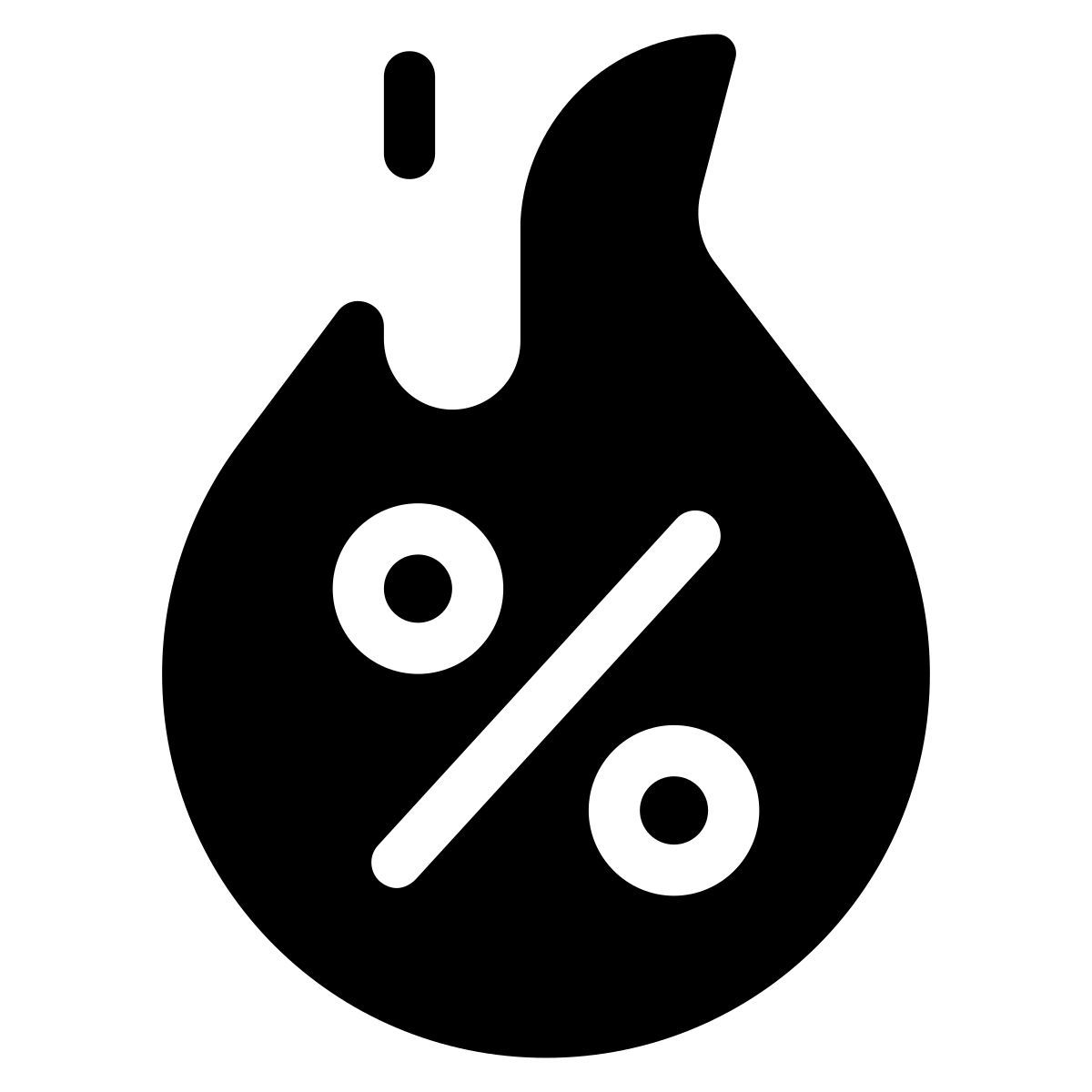 pastel glyph style venerdì nero icon