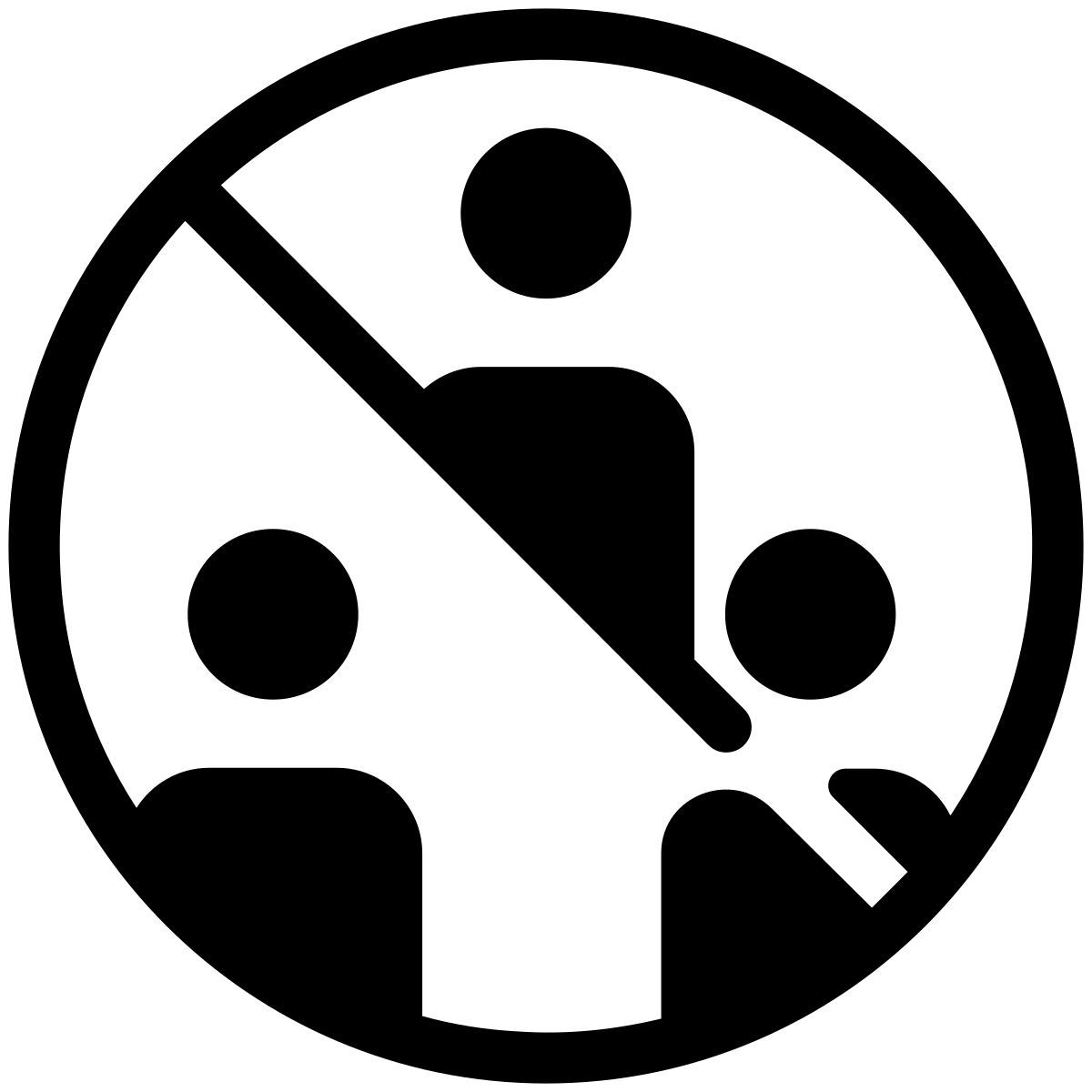 모임 금지 그룹 icon