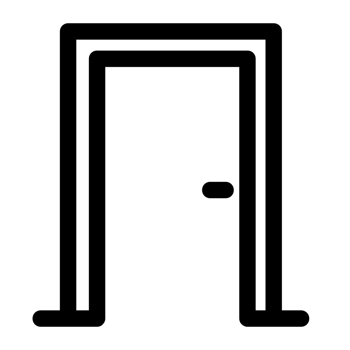 pastel glyph style puerta icon