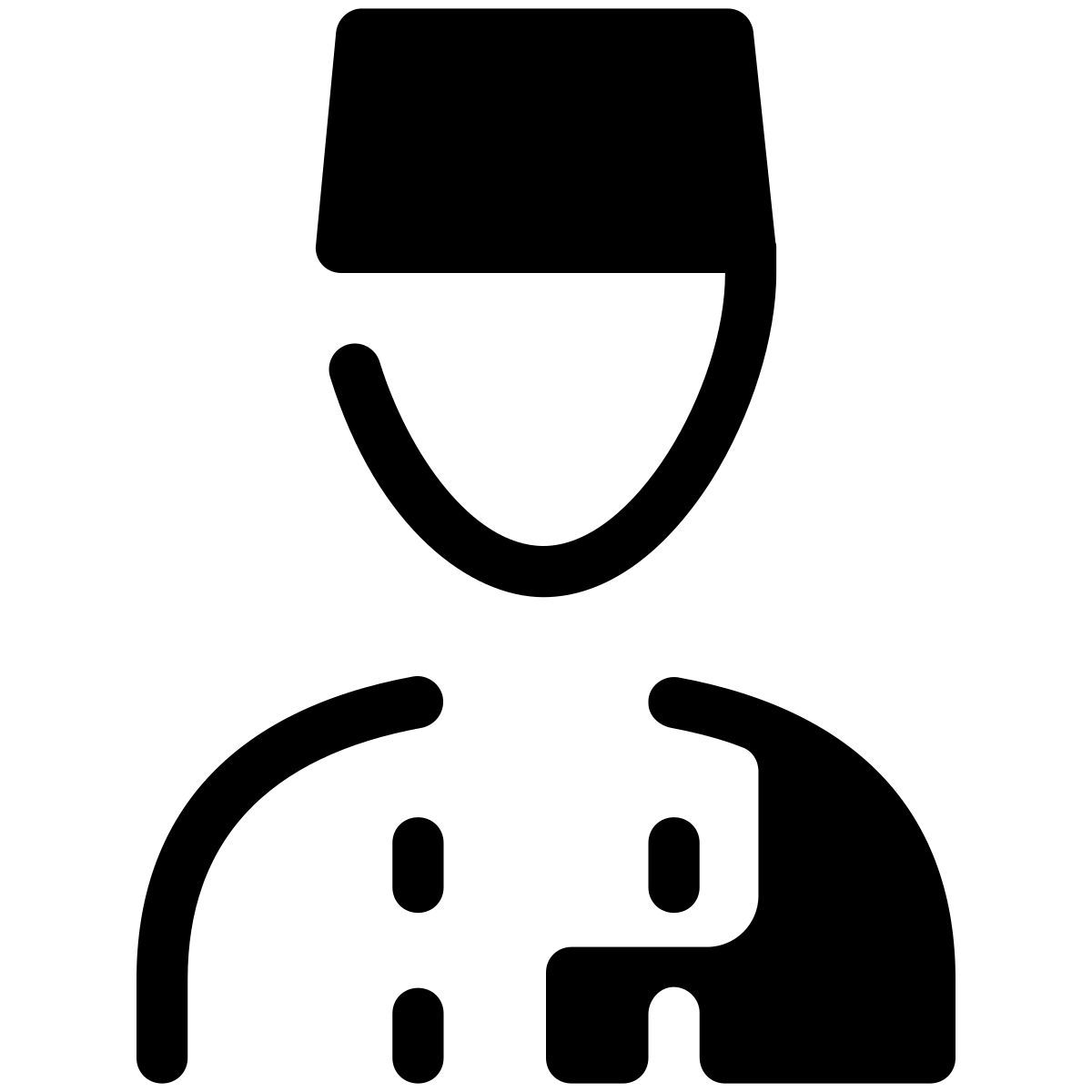 pastel glyph style portero icon