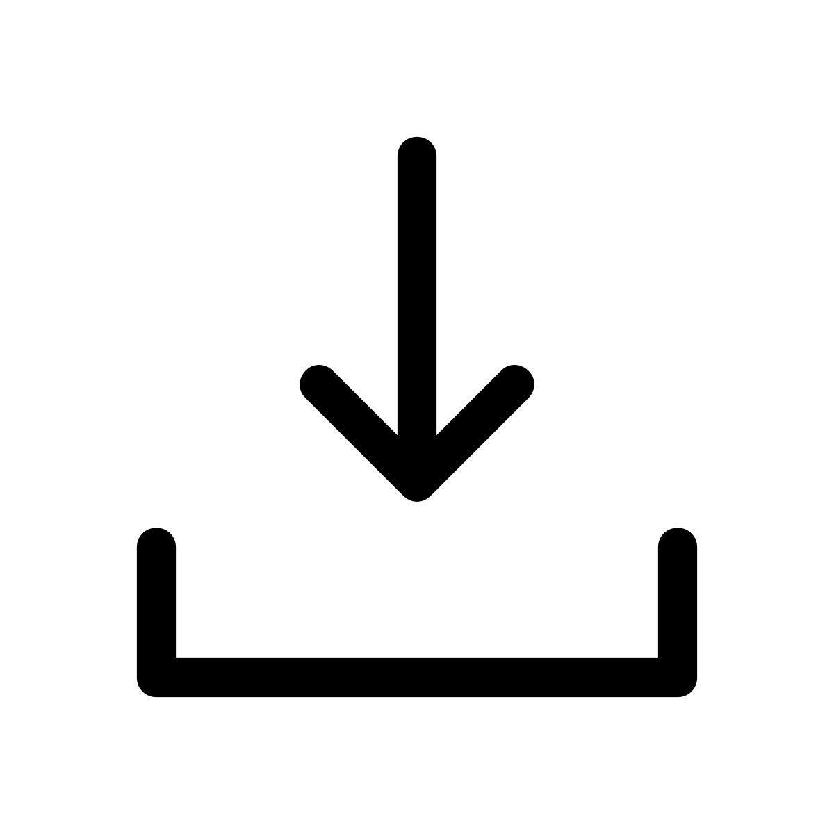 pastel glyph style download icon