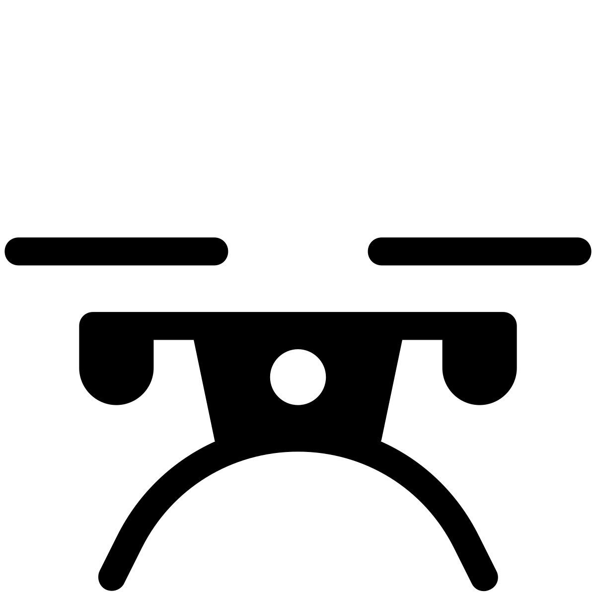pastel glyph style quadcopter icon