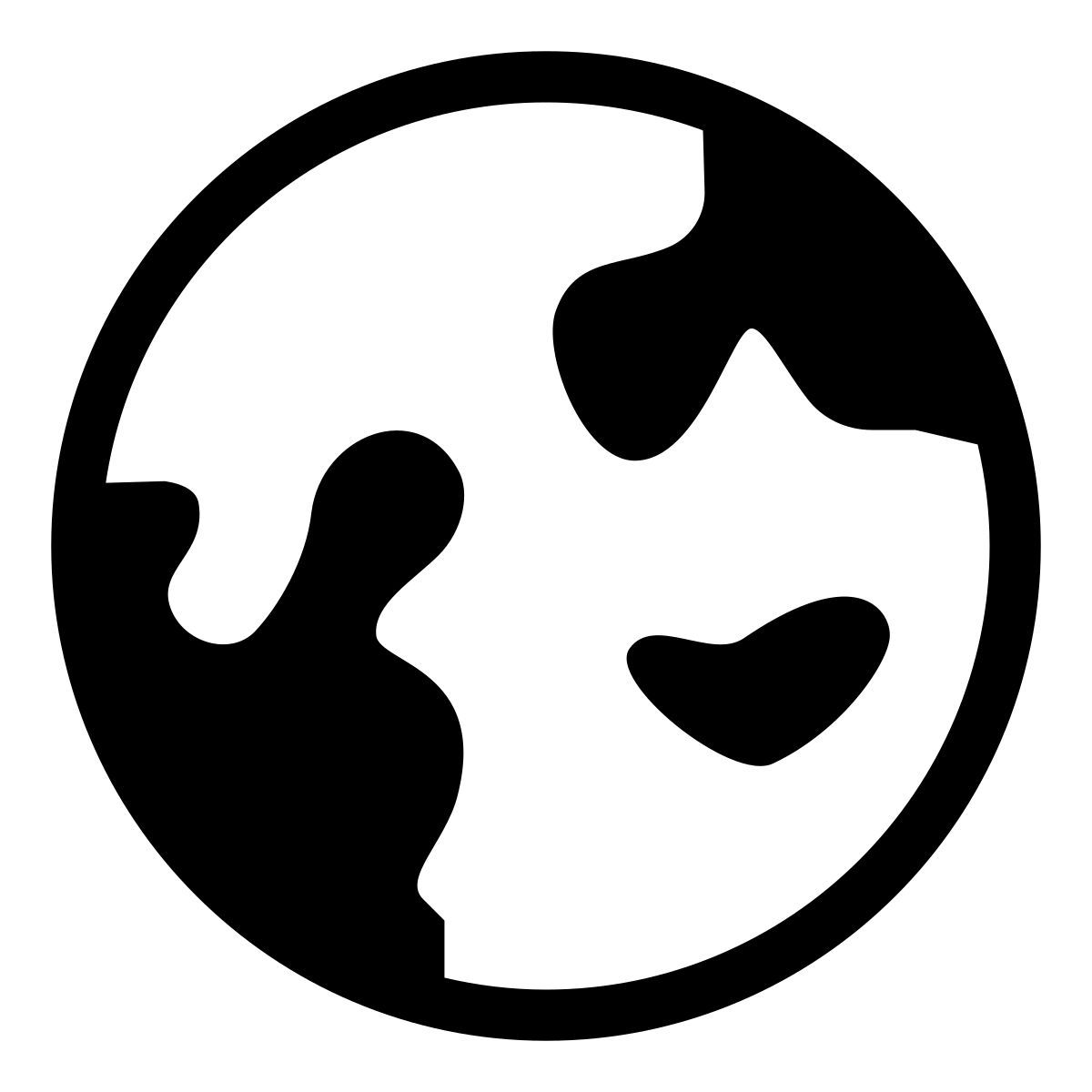 pastel glyph style tierra icon