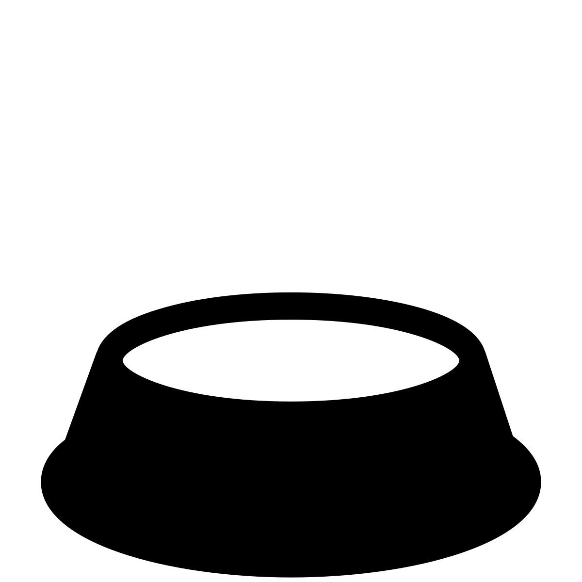 pastel glyph style 빈 개 그릇 icon