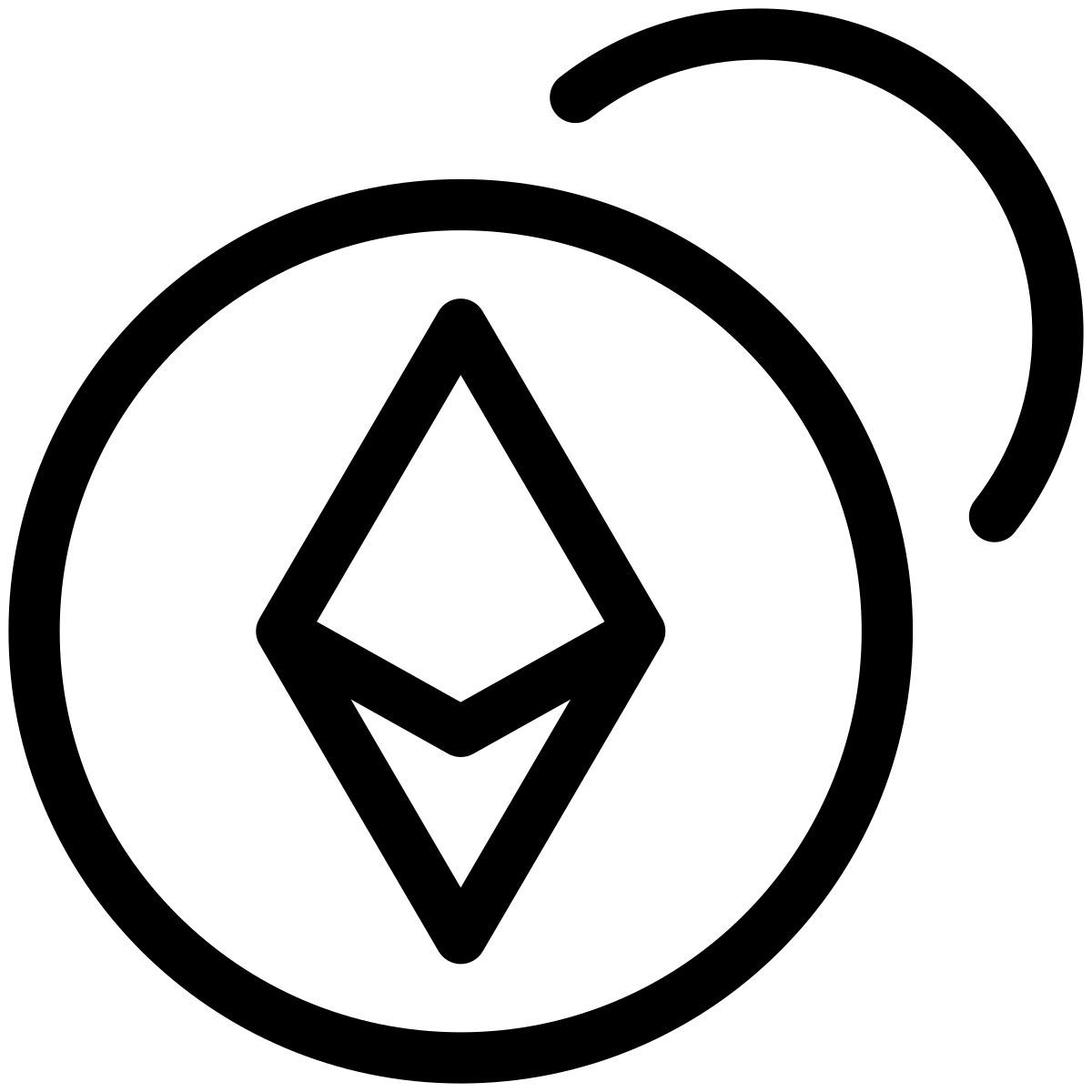 pastel glyph style ethereum icon